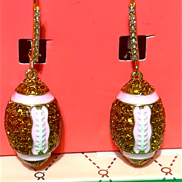 Betsey Johnson Jewelry - Betsey Johnson Football Earrings New in Box
Super Cute!